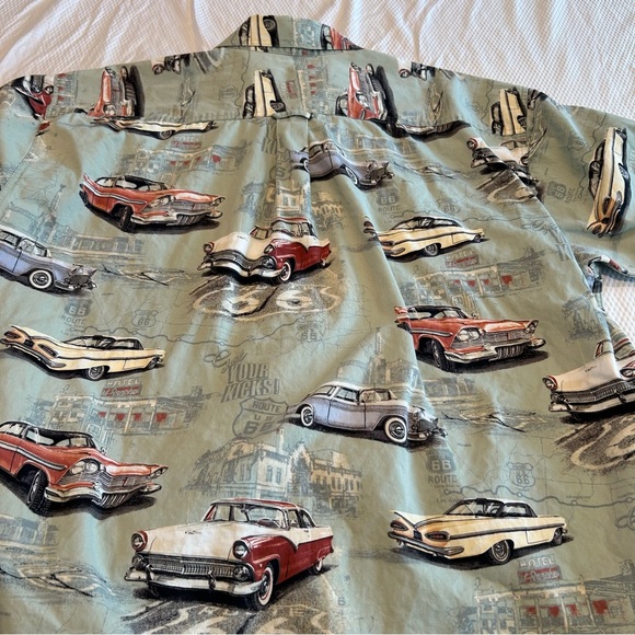 Clear Water Outfitters Classic car print shirt. - Picture 8 of 15